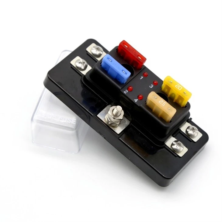 4 way Blade Fuse Holder with indicating led